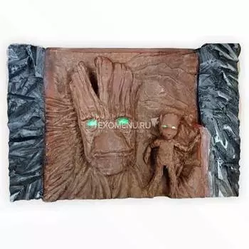 Фон террариумный "Я есть Грут", 58*43*10 см