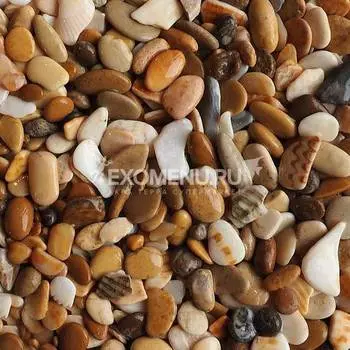 Галька Каспийская фантазия (3-6 мм) 2 кг