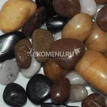 Галька полированная микс 10-15 мм, 1 кг