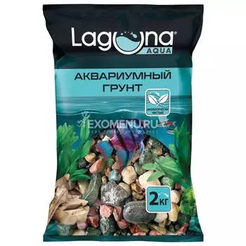Галька речная смесь, 2кг, 20-30мм, Laguna