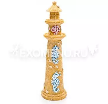 Грот "Песчаный маяк с ракушками" 25 см