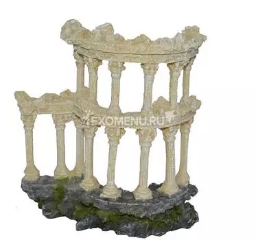 Грот "Развалины античного храма" 19*8*21см