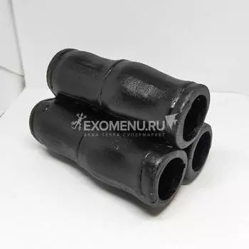 Грот-укрытие керамическое "Стебли бамбука" (черный)