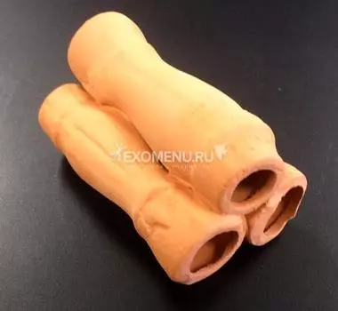 Грот-укрытие керамическое "Стебли бамбука" (коричневый) 8*5*5 см