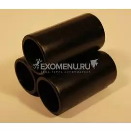 Грот-укрытие керамическое "Трубочки" (Черный)