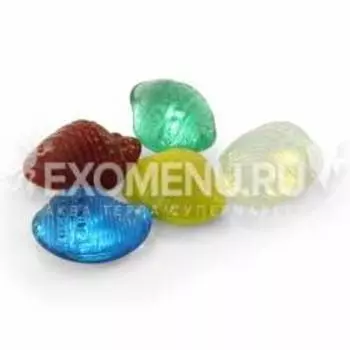 Грунт 60103A стеклянный "Ракушка", 6шт, 35-40мм