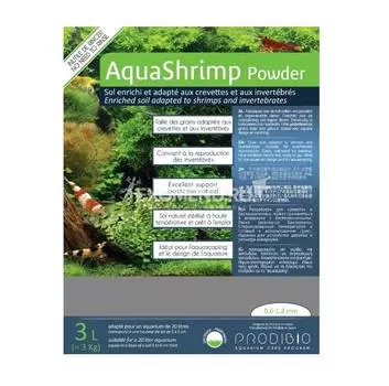 PRODIBIO Грунт для креветок и беспозвоночных AquaShrimp Powder 0,6-1,2мм, 3л