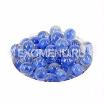 Грунт стеклянный Triton №16, прозрачный голубой, 50 шт