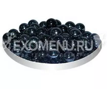 Грунт стеклянный Triton №24, круглый черный, 100 шт
