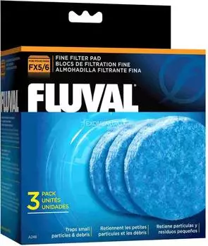 Губка тонкой очистки для фильтров FLUVAL FX5, 3 упаковки