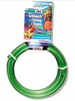 JBL Aquarium tubing GREEN 9/12 - Гибкий шланг для воды, прозрачный зеленый, 2,5 м, на подвесе