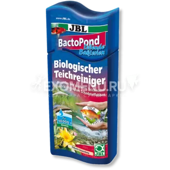 JBL BactoPond - Средство для биологической очистки прудовой воды, 500 мл на 10000 литров воды