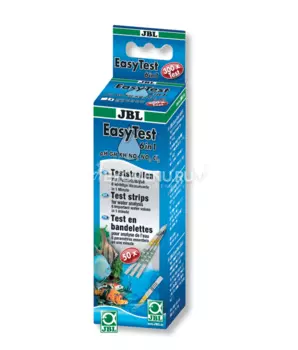 JBL EasyTest 6in1 - Полоски для экспресс-теста воды по 6-ти основным параметрам, 50 шт.