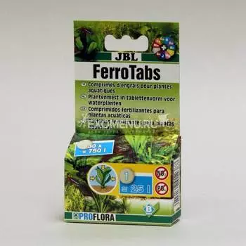 JBL Ferrotabs - Концентрат комплексного удобрения в форме таблеток для растворения в воде, 30 табл.