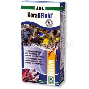 JBL KorallFluid - Жидкий корм с витаминами для кораллов, трубчатых червей и моллюсков в морском аквариуме, 500 мл
