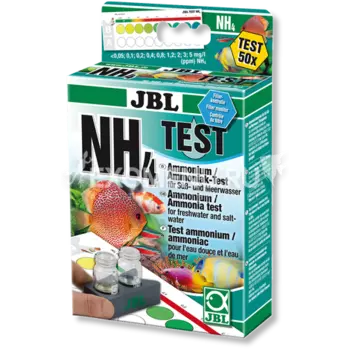 JBL NH4 Ammonium Test - Экспресс-тест для определения содержания аммония/аммиака в пресной и морской воде, примерно на 50 измерений