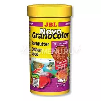 JBL NovoGranoColor Refill - Основной корм в форме гранул для особенно яркой окраски рыб, 250 (120 г.)