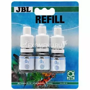 JBL O2 Refill New Formula - Дополнительные реагенты для экспресс-теста JBL O2 Oxygen Test New Formula
