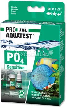 JBL ProAquaTest PO4 Phosphate sensitive - Экспресс-тест для определения содержания фосфатов в пресной и морской воде, примерно на 50 измерений