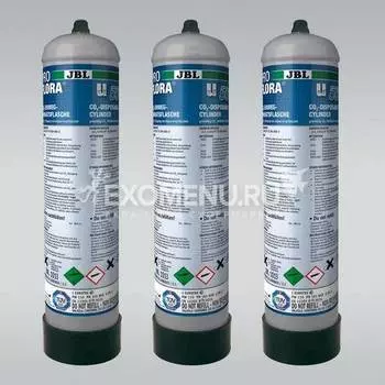 JBL ProFlora u500 2 - Сменный одноразовый CO2-баллон 500 г, 3 шт. (ПОД ЗАКАЗ)