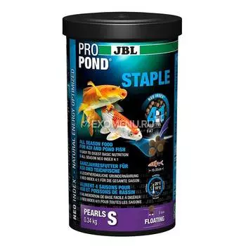 JBL ProPond Staple S 0,34 кг всесезонный корм для кои длиной 15-35 см