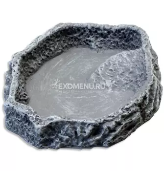 JBL ReptilBar GREY L - Кормушка, поилка и купалка для обитателей террариума, серая