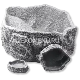 JBL ReptilBar GREY XS - Кормушка, поилка и купалка для обитателей террариума, серая