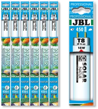 !JBL SOLAR NATUR T8 - Люминесцентная лампа T8 полного спектра дневного света для пресноводных аквариумов, 15 Вт, 438 мм