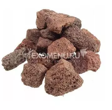 Камень PRIME Красный Вулканический S 5-10 см, цена за кг