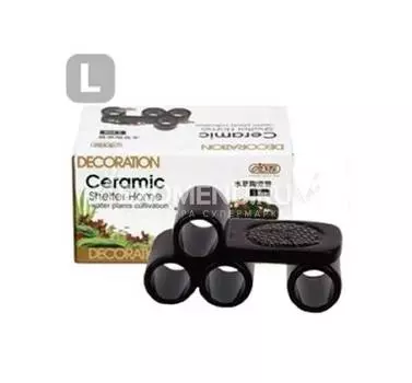 Керамическая площадка с сеткой из нержавеющей стали для культивации растений и укрытие для рыб и кр