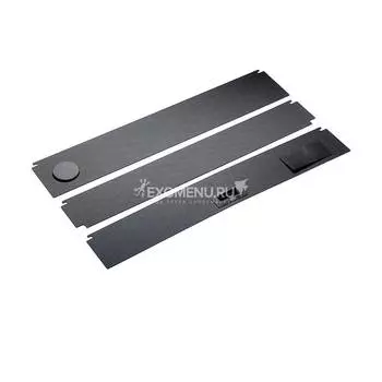 Комплект пластиковых крышек 100х50см 3шт черный (93980)