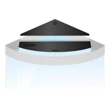 Комплект пластиковых крышек для Juwel Trigon 190 черный (93935)