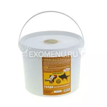 Корм АКВА МЕНЮ Голди, ведро 11 л (2 кг), для золотых рыбок