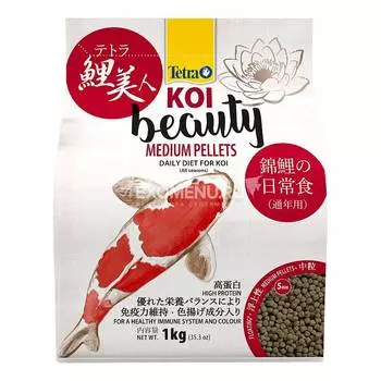 Корм для карпов Кои Tetra Pond KOI Beauty Medium Pellets 4л (шарики)