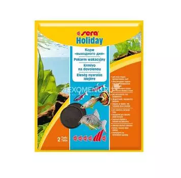 Корм для рыб Sera HOLIDAY 2 таблетки (пакетик)