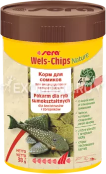 Корм для рыб SERA WELS CHIPS 100 мл (38 г)