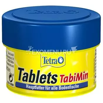 Корм для всех видов донных рыб Tetra TabiMin Tablets e 275таб./150 мл / 85 г