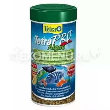 Корм для всех видов рыб со спирулиной Tetra Pro Algae 100 мл чипсы