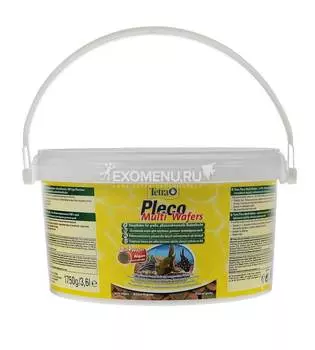 Корм корм для травоядных донных рыб Tetra Pleco VeggieWafers 3.6 л, пластинки с цукини