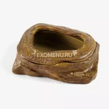 Кормушка закрытая для рептилий и амфибий малая, 10х9х3см