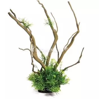 Коряга с растениями 280*90*390мм, Laguna