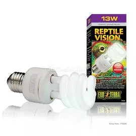 Лампа Exo-Terra Reptile Vision Compact 13 W /адаптирована к 4-х рецепторному зрению рептилий