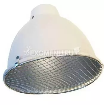 LUCKY REPTILE Аксессуар для ламп "Плафон-отражатель с защитной сеткой, маленький", белый (Германия)