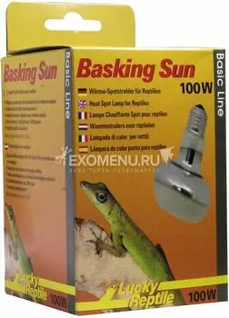 LUCKY REPTILE Лампа обогрева "Basking Sun ", 100Вт, E27 (Германия)