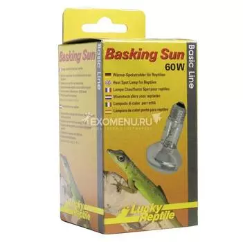 LUCKY REPTILE Лампа обогрева "Basking Sun ", 60Вт, E27 (Германия)