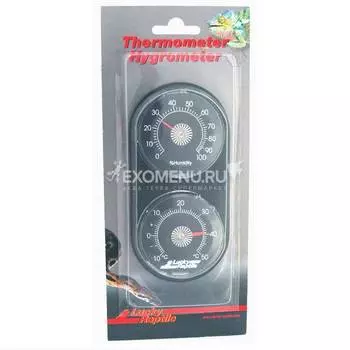 LUCKY REPTILE Термометр-гигрометр пластиковый, механический, 12х5.5см (Германия)