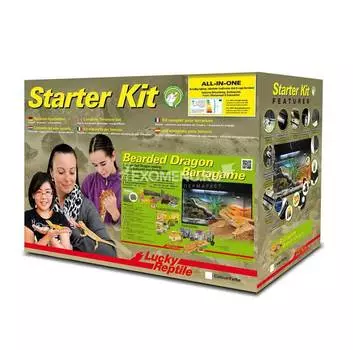 LUCKY REPTILE Террариум "Стартовый комплект для Бородатых Агам", белый, 80х40х52см (Германия)