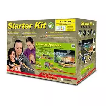 LUCKY REPTILE Террариум "Стартовый комплект для Эублефаров", черный, 80х40х52см (Германия)