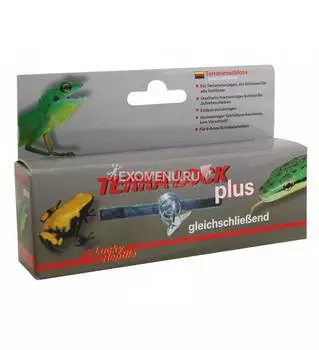 LUCKY REPTILE Замок для террариумов с раздвижными дверями, с ключом "Terra Lock Plus", 2.5-8см