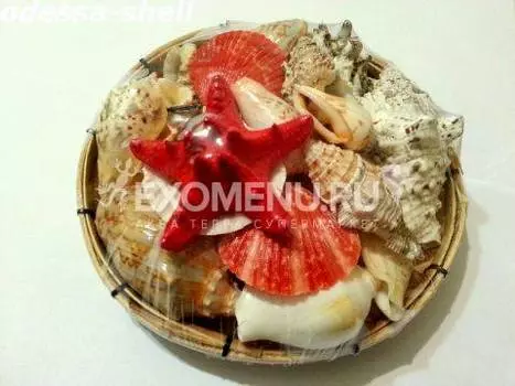 Набор ракушек 4 рафия